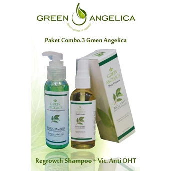 Green Angelica Paket Pencegahan Kerontokan dan Kebotakan Rambut