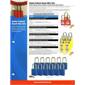 MasterLock safety padlock keyed-alike sets
