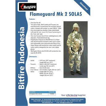 flameguard mk 2 solas | fire suit | fireman aluminized