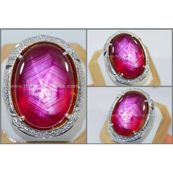 Elegant RUBY Star Mirah Delima Colour Antik - RBS 213