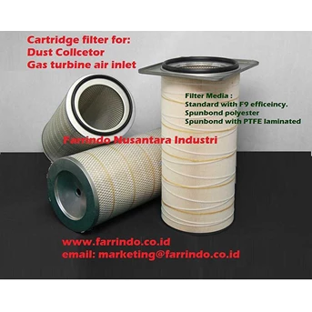 Filter Cartridge for Dust Collector, Gas Turbine, Heavy duty engine.