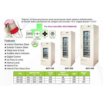 Blood Bank Refrigerator ( Kulkas Penyimpanan Darah) - GEA