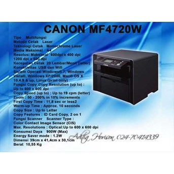 Mesin Fotocopy Canon Portable MF4720W