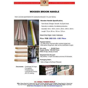 Wooden Handle / Gagang Sapu / Dowel