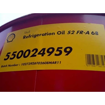 refrigerator oil, compressor oil, shell clavus 68, compressor pendingin, shell refrigeration oil s2 fr-a 68