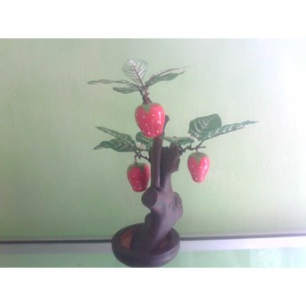 vas bunga buah strobery