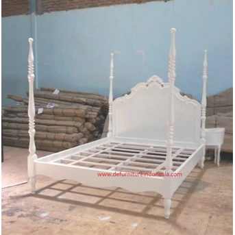 Mebel Jepara Furniture, Jual tempat Tidur, Vicya Canopy Bed, Jepara furniture Mebel | CV. DE EF INDONESIA Defurnitureindonesia DFRIB-73