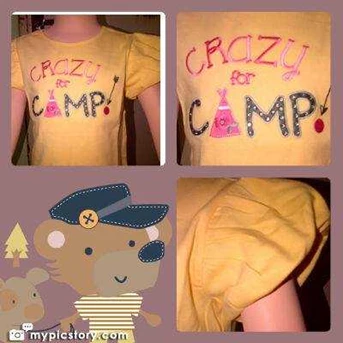 Kaos yellow crazy for camp
