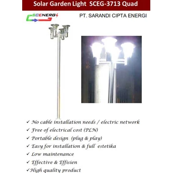 Solar Garden Ligth SCEG-3713 QUAD