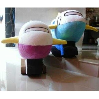PESAWAT TERBANG BIRU PUTIH Mainan kuda kudaan yang aman, lucu, kuat