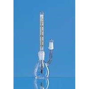 Glass Density Bottle Calibrated With Thermometer