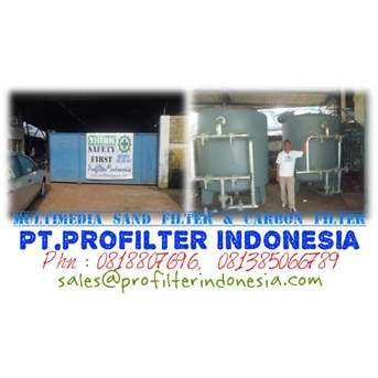 Activated Carbon Filter 50 m3 per Jam Mild Steel Tank by PROFILTER