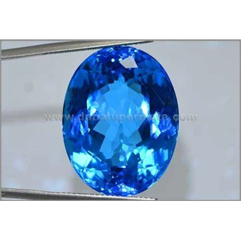 Sparkling Hot Swiss Blue TOPAZ Crystal Mulus - BTP 035