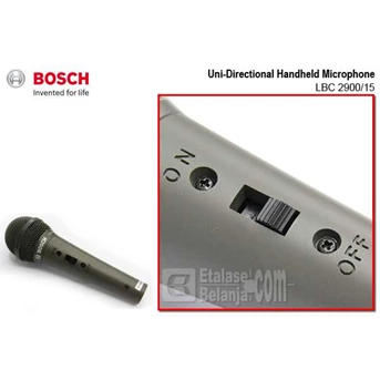 BOSCH LBC 2900/ 15 - UNIDIRECTIONAL HANDHELD MICROPHONE