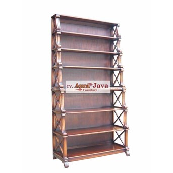 BKC7L-M Lemari buku tundan banyak french style