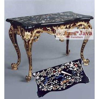 CS204-M meja konsul jepara buatan aura java furniture classic style