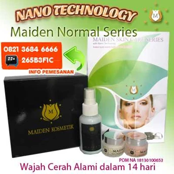 Kosmetik Herbal Maiden Normal Series Untuk Atasi Wajah Kusam
