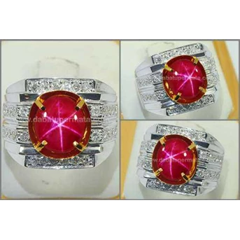 Elegant Hot Pigeon Blood RUBY Star Mogok Burma - RBS 256