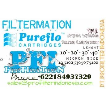 Pureflo String Wound Filter Cartridge Benang Polypropylene