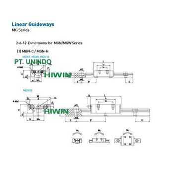 Linear Guideway seri MG for Light weight