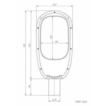 Body lampu PJU LED aluminium casting