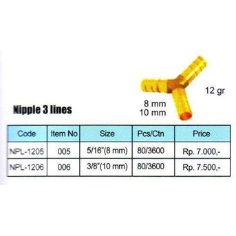 Nipple 3 lines
