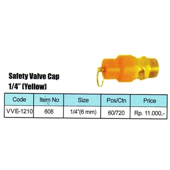 Safety Valve Cap 1/ 4 ( Yellow)