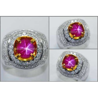 Natural No Heat RUBY Mirah Delima Star Burma - RBS 277
