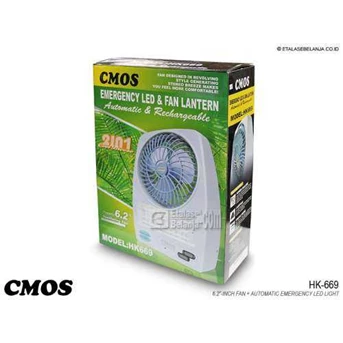 CMOS HK-669 - AUTOMATIC EMERGENCY LED LAMP AND FAN