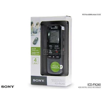 SONY ICD-PX240 - 4GB DIGITAL VOICE RECORDER