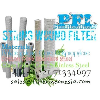 SS304 Core Cotton String Wound Filter Cartridge