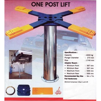 Hidrolik Lift Cuci Mobil Single Post Lift ( Paket Special & Hemat Peralatan Cuci Mobil Berkualitas Bergaransi)