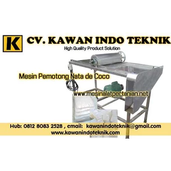 Mesin Pemotong Nata de coco, Mesin Potong Nata de Coco penawaran harga via email: kawanindoteknik@gmail.com
