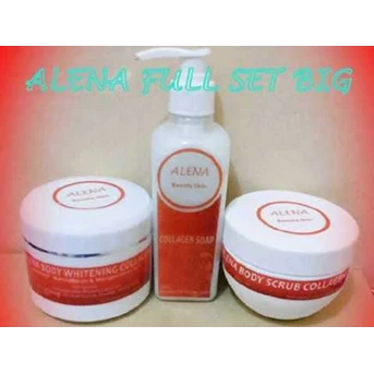 Paket Alena BWC full big ( sabun + lotion + scrub )