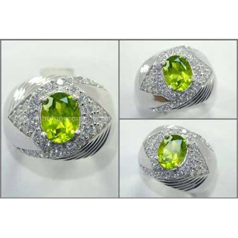 Sparkling HOT Green PERIDOT Crystal Cutting - RL 148