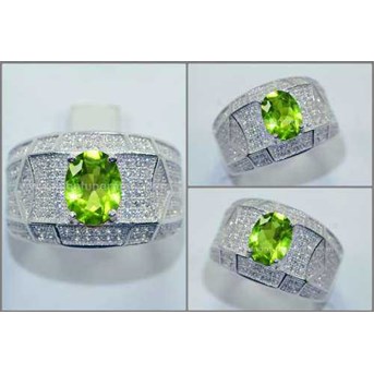 Beautiful Green PERIDOT Crystal Cutting - RL 150