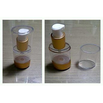 Airless Pump Oval Gold 20 ml