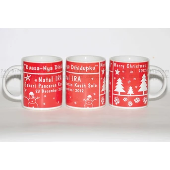 Souvenir Mug untuk Hadiah Natal ( MUST-PF1)