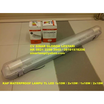 Kap Waterproof Anti Pecah Lampu TL LED 10W High Quality