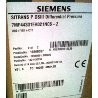 Siemens Sitrans Diffirential Pressure PLC