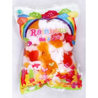 jelly motif aneka boneka lucu berbentuk daun