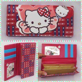 DOMPET KANCING MAGNET HELLOKITTY MERAH DPT035