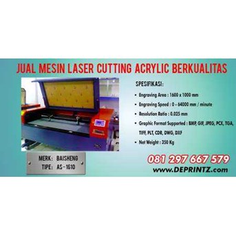 Mesin LASER CUTTING Acrylic Double Head AS 1610