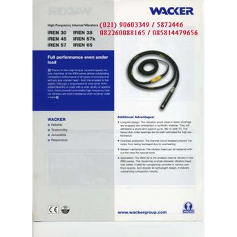 Shaft Fleksibel Internal Vibrator Electric Wacker Iren