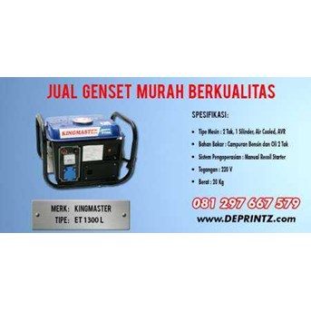 Genset Kingmaster ET 1300 L