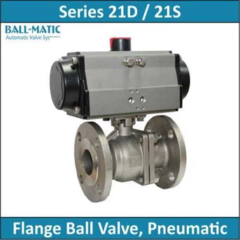 BALLMATIC - Series 21D / 21S - Flange Ball Valve, Pneumatic