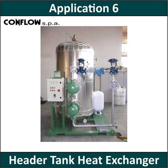 CONFLOW - Application 6 - Header tank Heat Exchanger