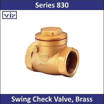 VIR - Series 830 - Swing Check Valve, Brass