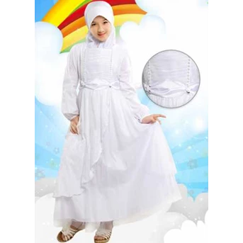 Baju Muslim Anak AINI 140401 Putih