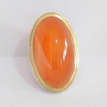 Cincin Batu Orange Raflesia